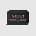 Gucci Print leather card case