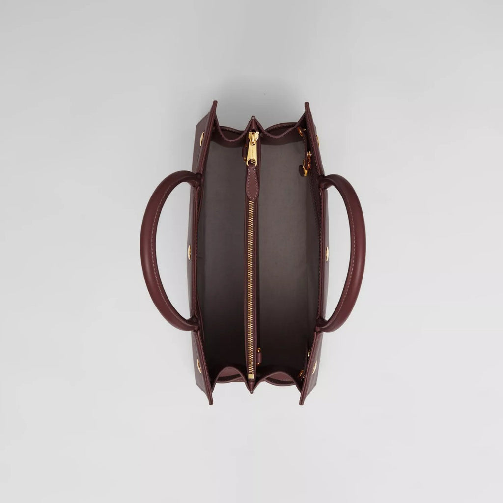 Burberry Medium Leather Two-handle Title Bag