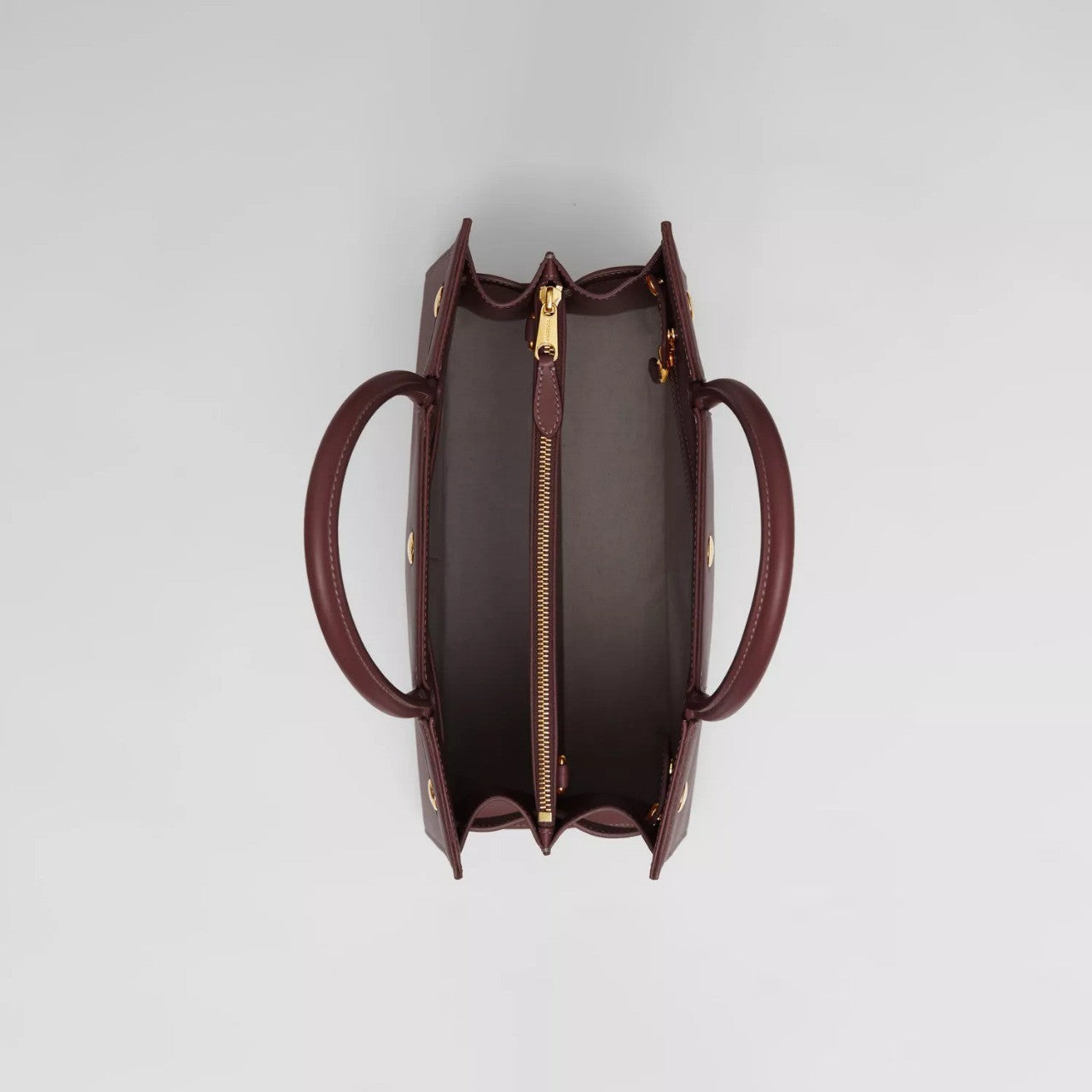 Burberry Medium Leather Two-handle Title Bag