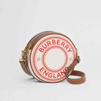 Burberry Logo Graphic Canvas and Leather Louise Bag