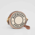 Burberry Logo Graphic Canvas and Leather Louise Bag