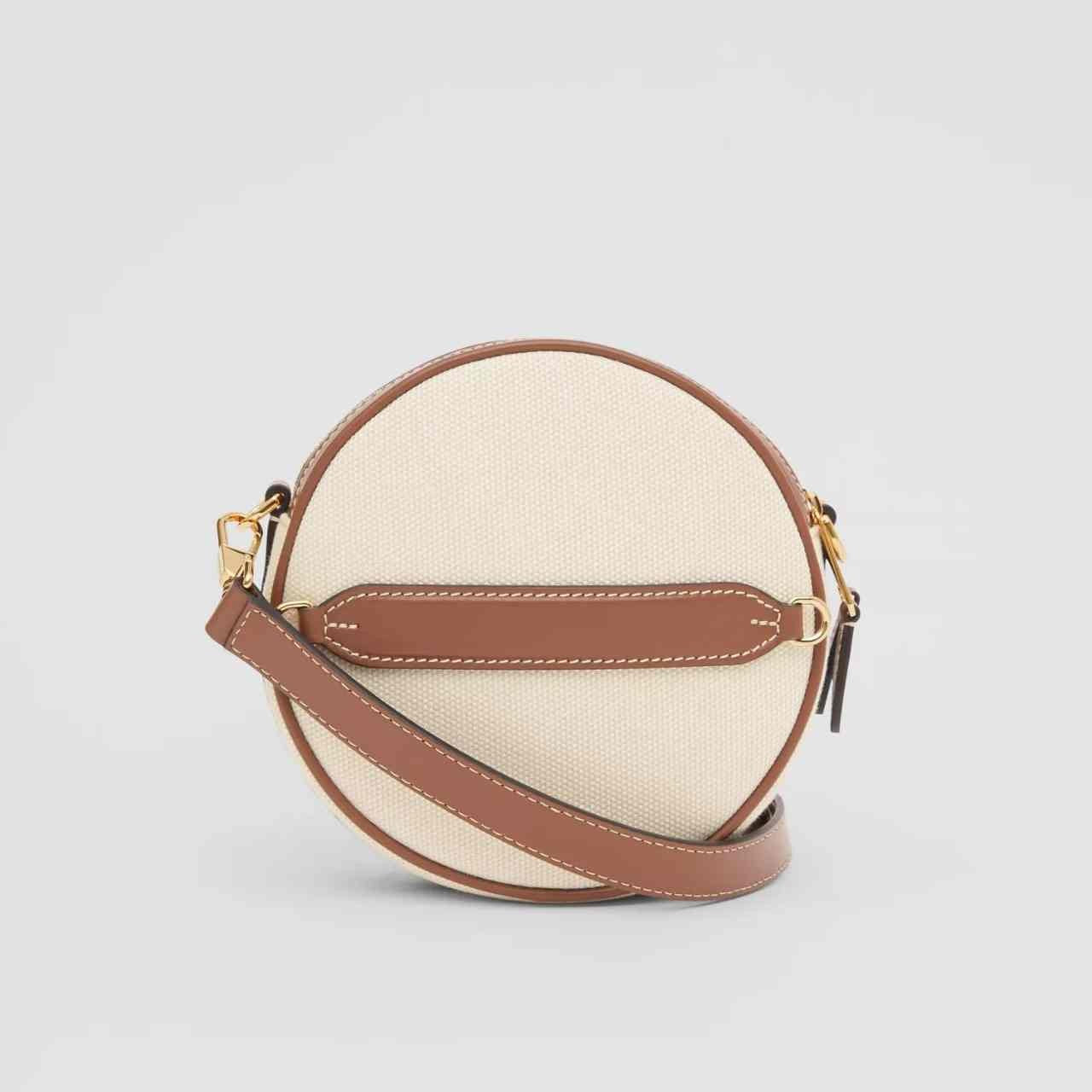 Burberry Logo Graphic Canvas and Leather Louise Bag