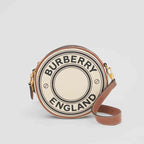 Burberry Logo Graphic Canvas and Leather Louise Bag