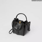 Burberry Monogram Motif Leather Bucket Bag