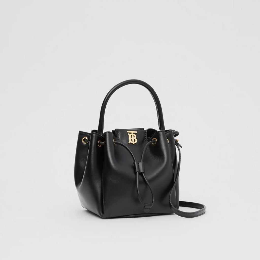 Burberry Monogram Motif Leather Bucket Bag
