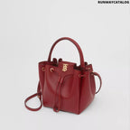 Burberry Monogram Motif Leather Bucket Bag
