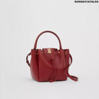 Burberry Monogram Motif Leather Bucket Bag