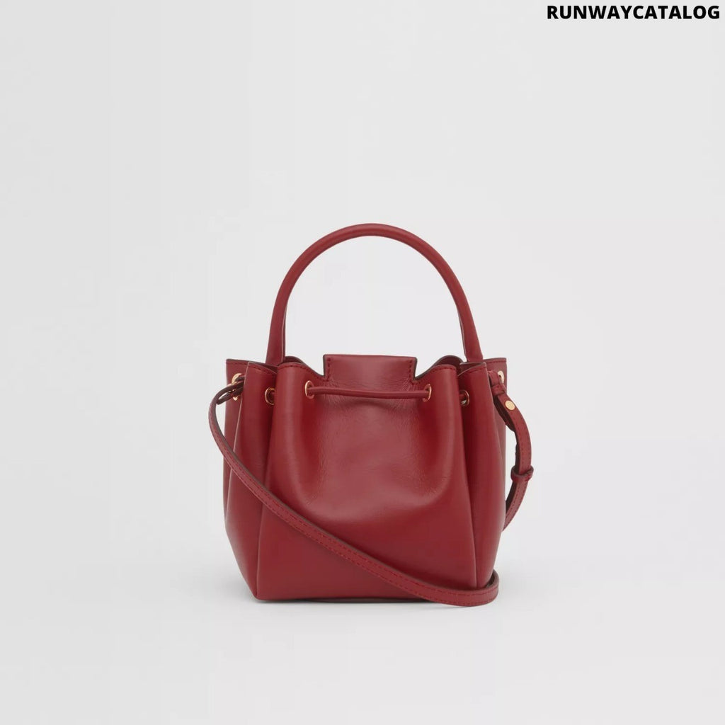 Burberry Monogram Motif Leather Bucket Bag