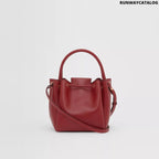 Burberry Monogram Motif Leather Bucket Bag