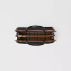 Burberry Medium Leather and Vintage Check Two-handle Title Bag