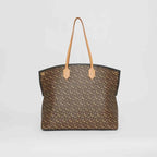 Burberry Large Monogram E-canvas Society Tote