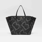Burberry Mini Monogram Print E-canvas Beach Tote