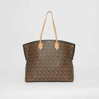 Burberry Large Monogram E-canvas Society Tote