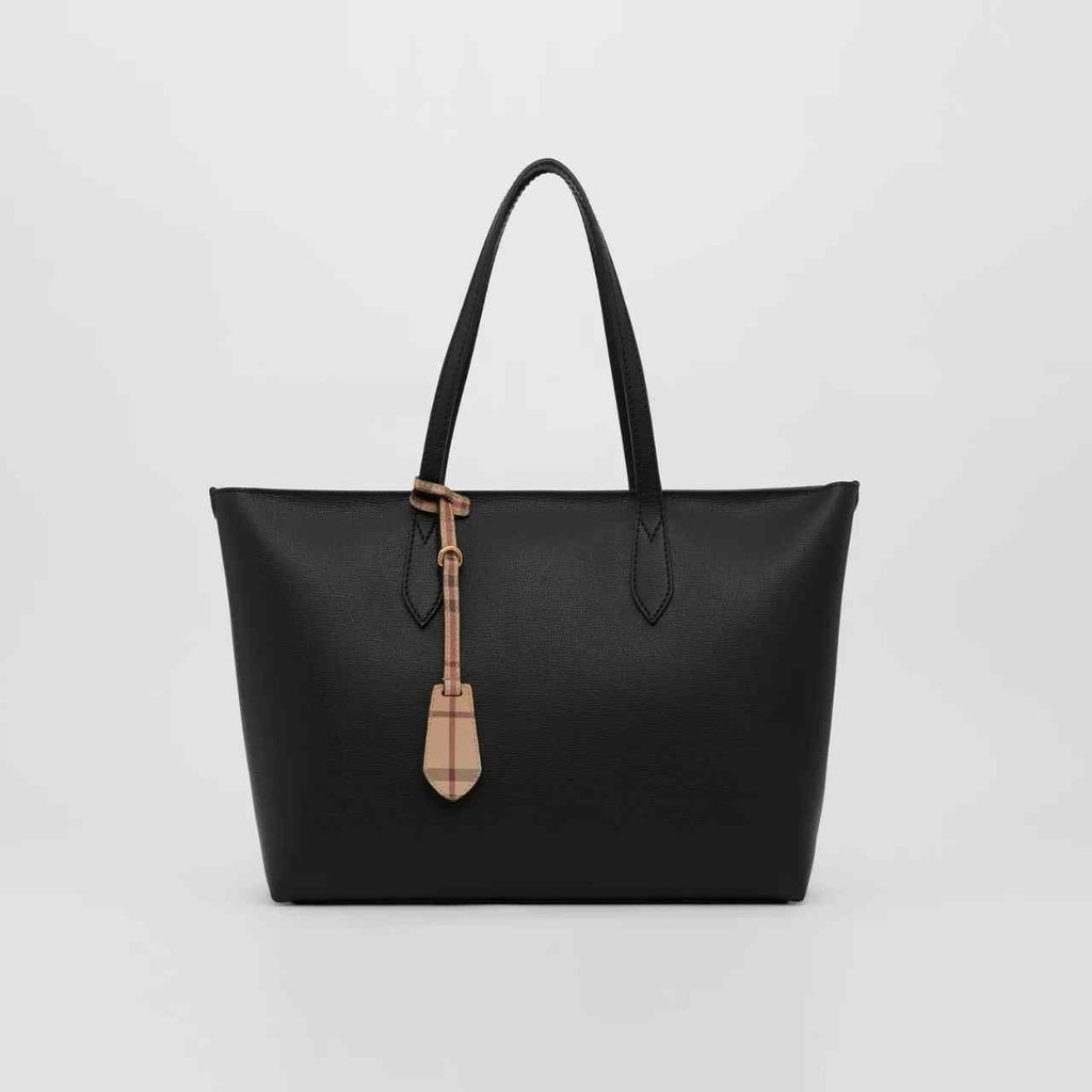 Burberry Medium Coated Leather Tote