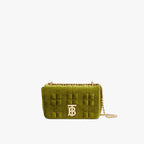 Burberry Mini Quilted Velvet Lola Bag