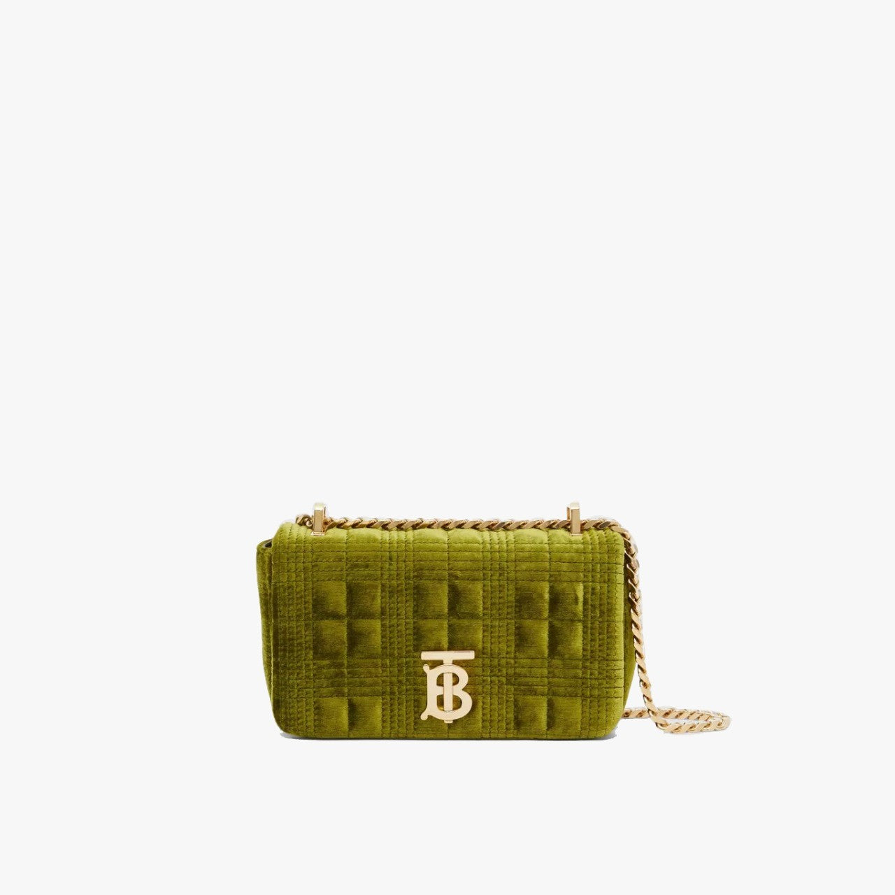 Burberry Mini Quilted Velvet Lola Bag