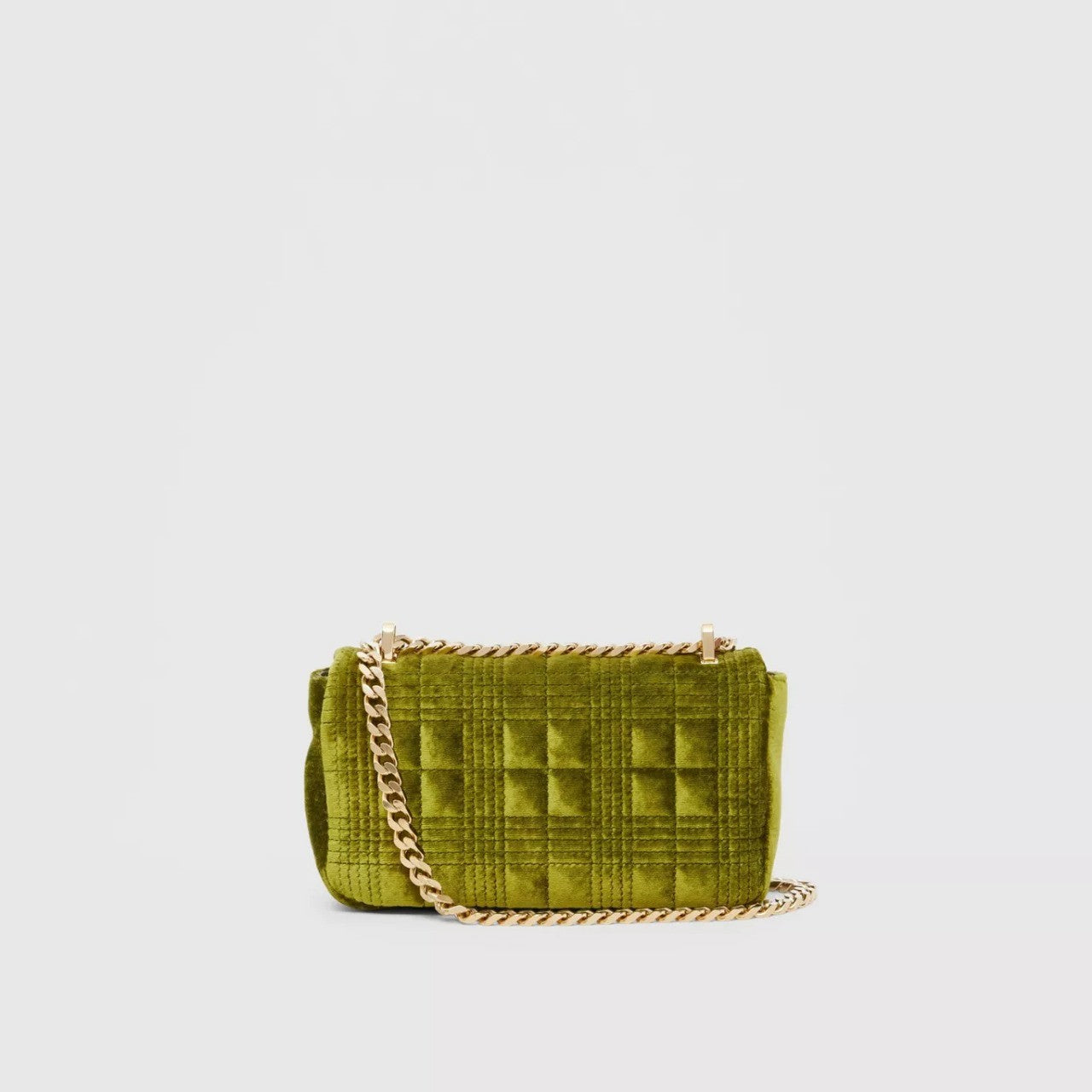 Burberry Mini Quilted Velvet Lola Bag