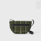 Burberry Medium Tartan Wool and Leather Olympia Bag