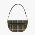 Burberry Medium Tartan Wool and Leather Olympia Bag