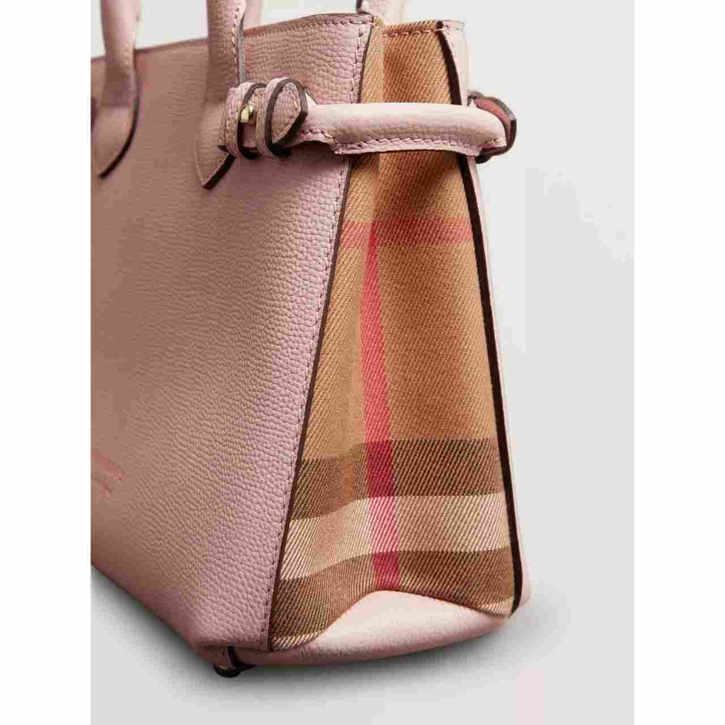 Burberry The Small Banner in Leather and House Check