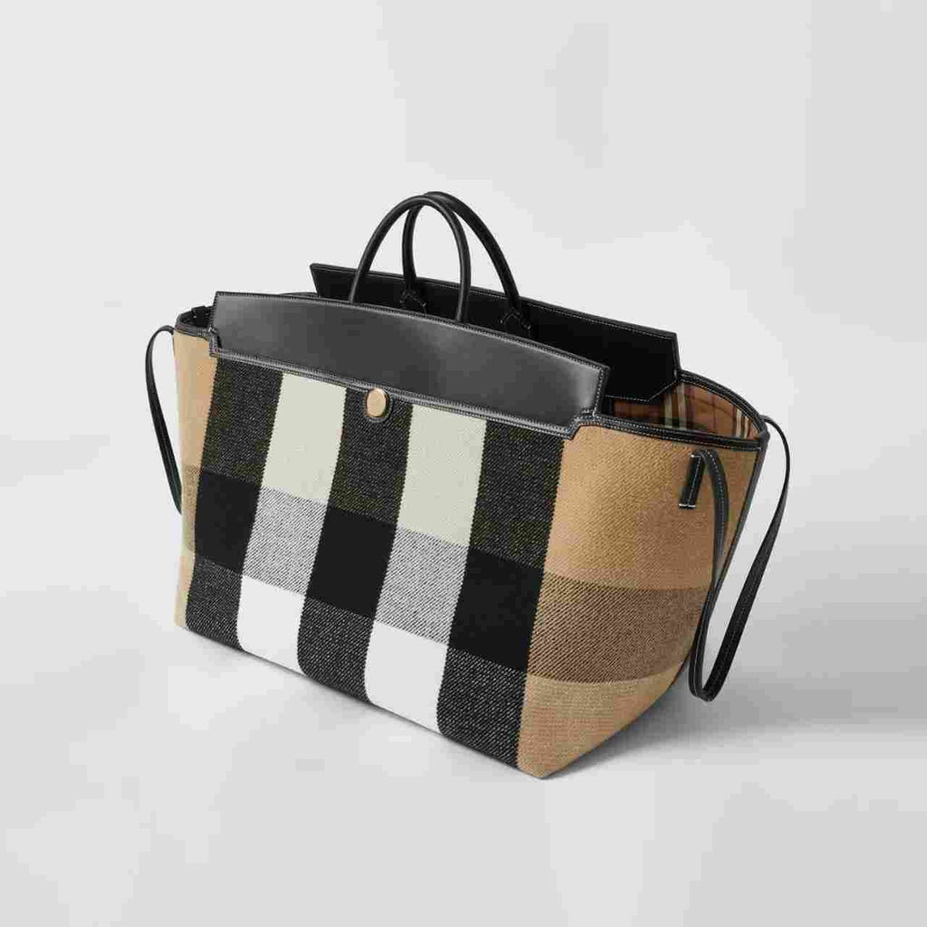 Burberry Check Merino Wool Cashmere Society Holdall