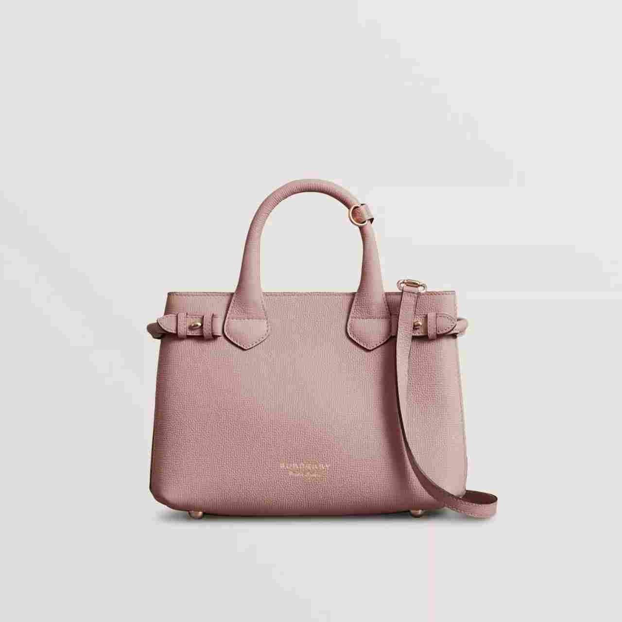 Burberry The Small Banner in Leather and House Check