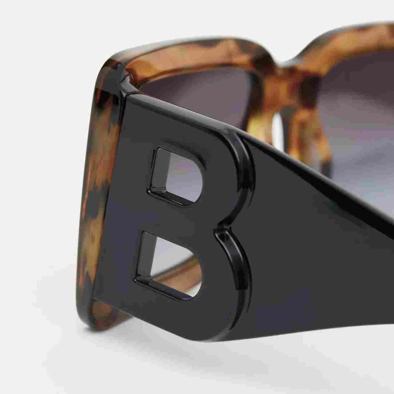 Burberry B Motif Square Frame Sunglasses
