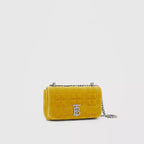 Burberry Mini Quilted Velvet Lola Bag