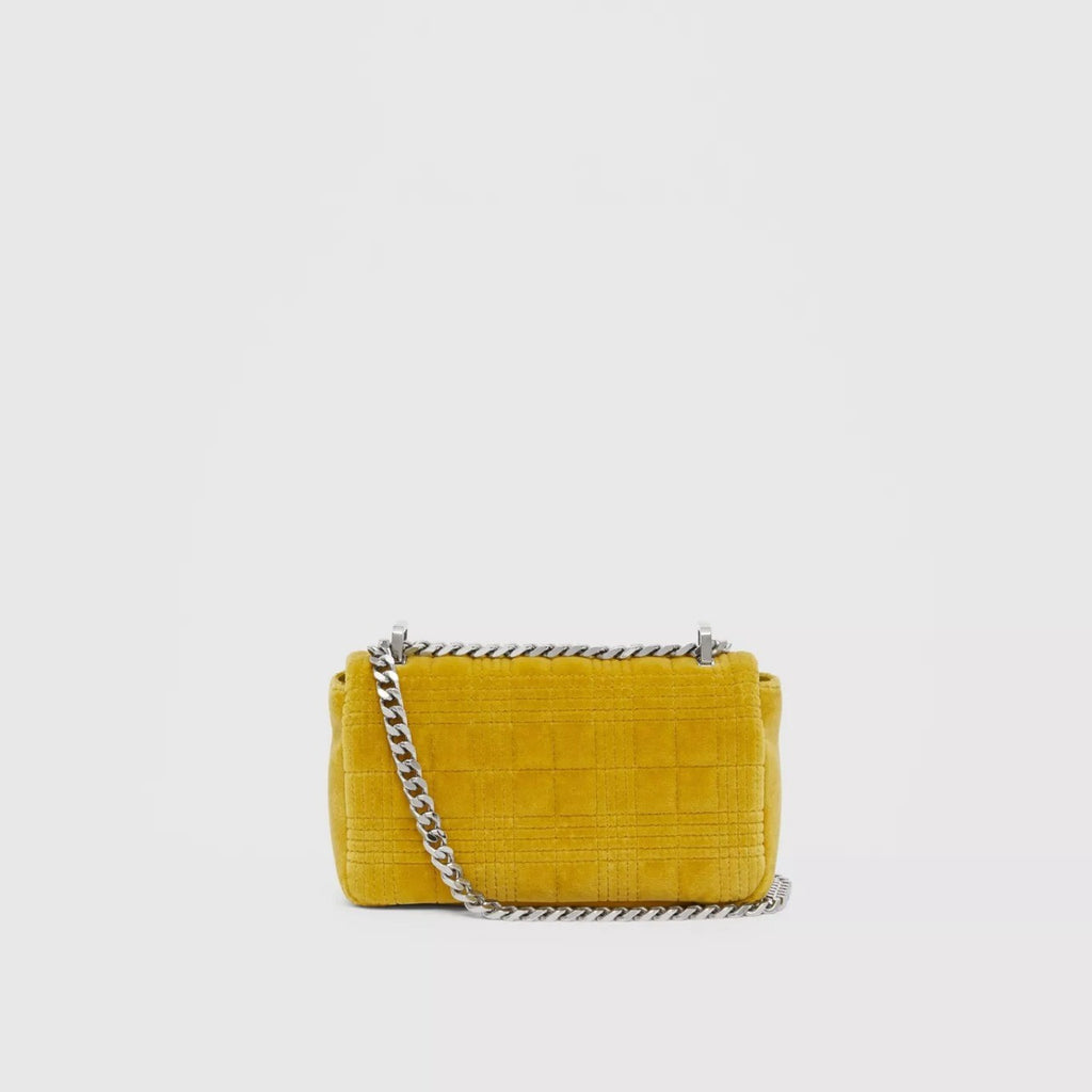 Burberry Mini Quilted Velvet Lola Bag