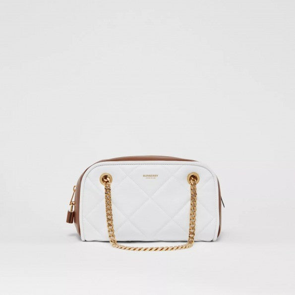 Burberry Small Two-tone Lambskin Double Cube Bag