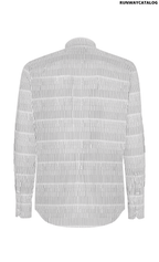 Fendi micro-print striped shirt