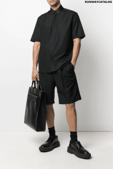 Fendi contrasting collar shirt