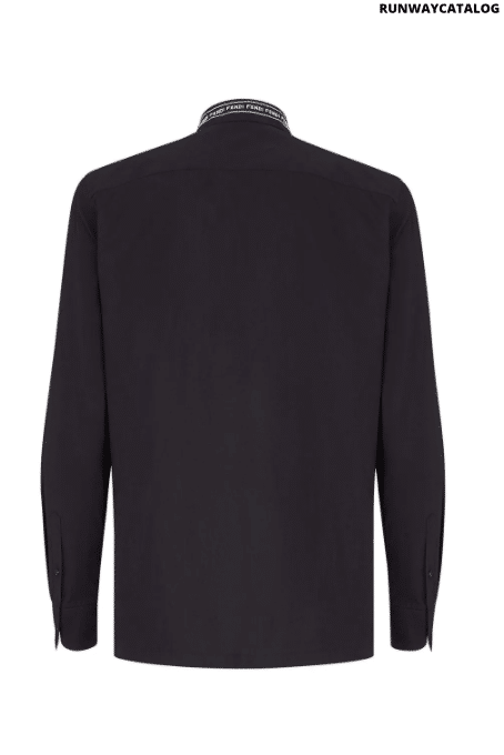 Fendi jacquard logo motifs shirt
