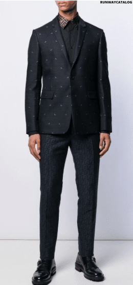 Fendi monogram trim shirt