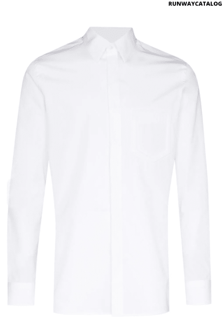 Fendi embossed-logo cotton shirt
