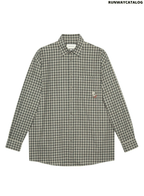 Gucci oversized checked shirt
