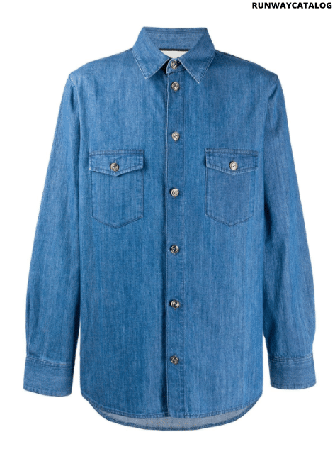 Gucci Interlocking G buttons denim shirt