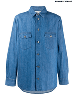 Gucci Interlocking G buttons denim shirt