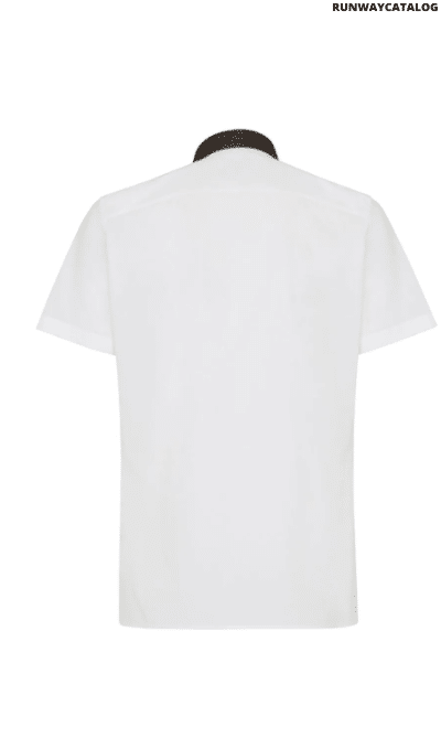 Fendi contrasting-collar shirt