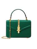 Gucci Sylvie patent leather mini top handle bag