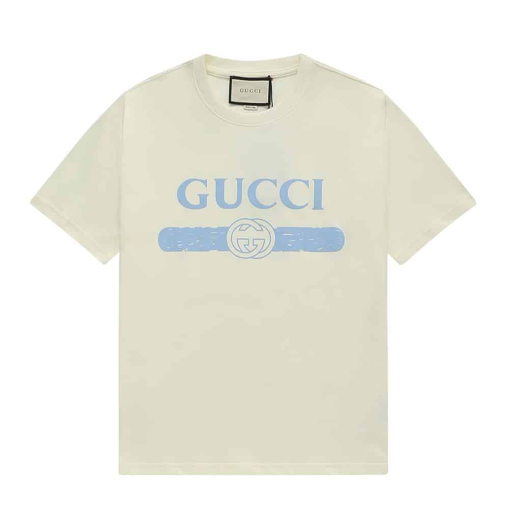 OVERSIZE WHITE GUCCI T-SHIRT