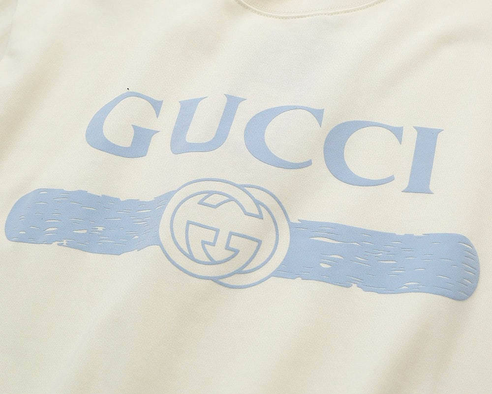 OVERSIZE WHITE GUCCI T-SHIRT