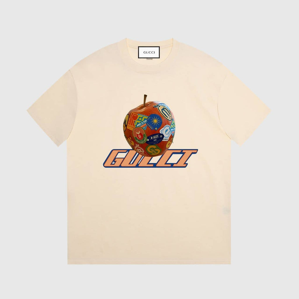 Gucci Apple Print OFF-White T-shirt