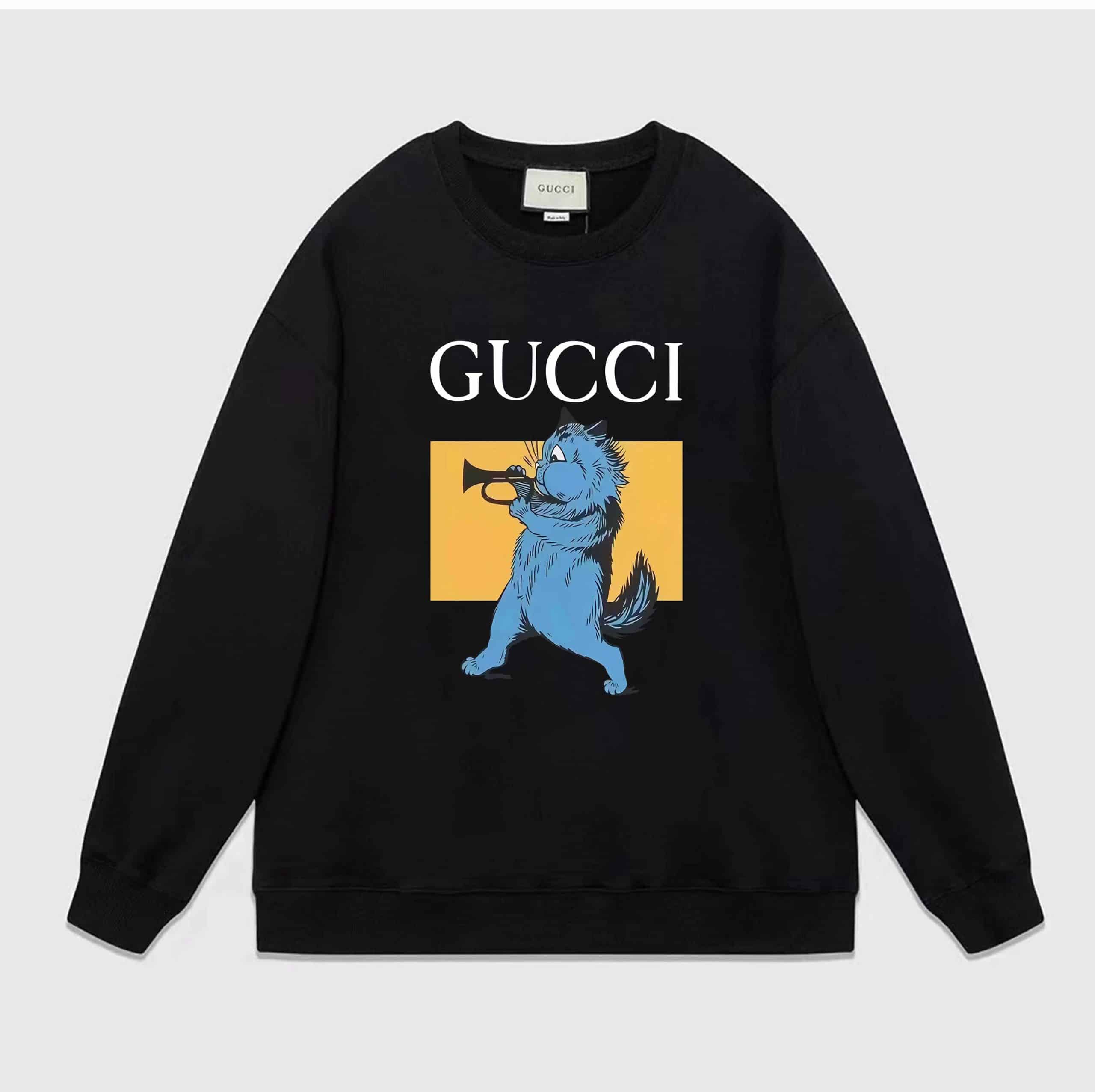 Gucci Black Cotton Sweatshirt