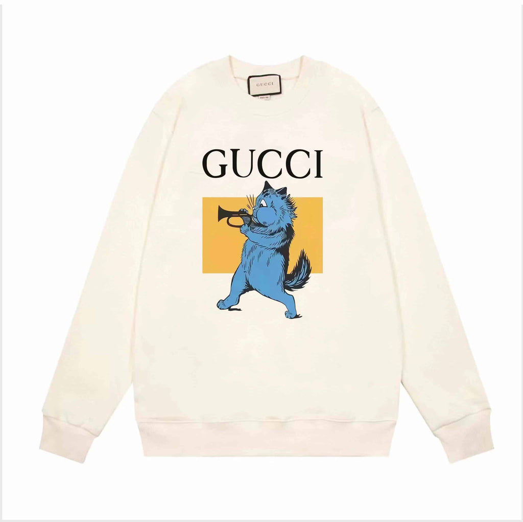 Gucci White Cotton Sweatshirt