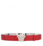 Versace Tabloid Print Reversible Palazzo Belt