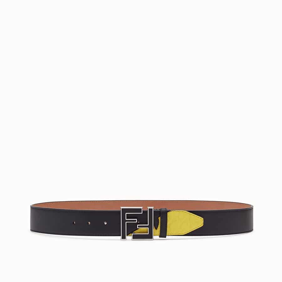 Fendi Black leather belt