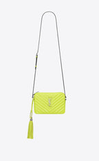 Saint Laurent Lou Camera Bag in Quilted Patent Leather
