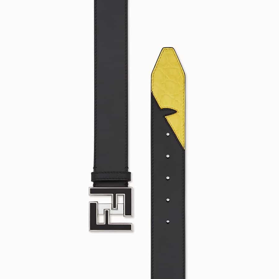 Fendi Black leather belt