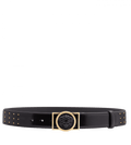Versace Metal Stud Leather Belt